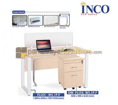 Panen Raya Meja Kantor Indachi Inco Fluix - WS.1P.F