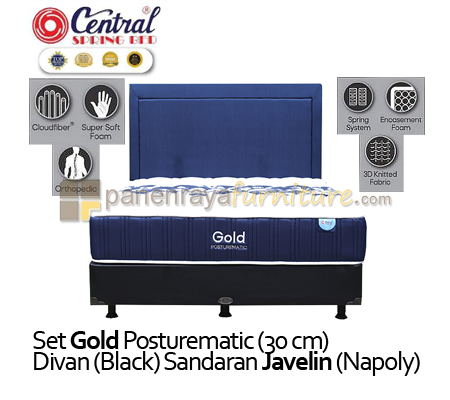Panen Raya Furniture Central Gold Posturematic Javelin Full Set