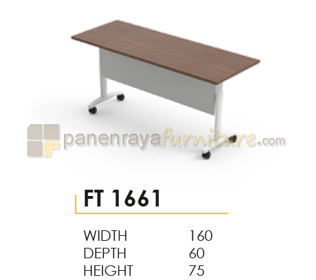 Panen Raya Furniture Meja Lipat Modera FT 1661 Walnut 160x60x75