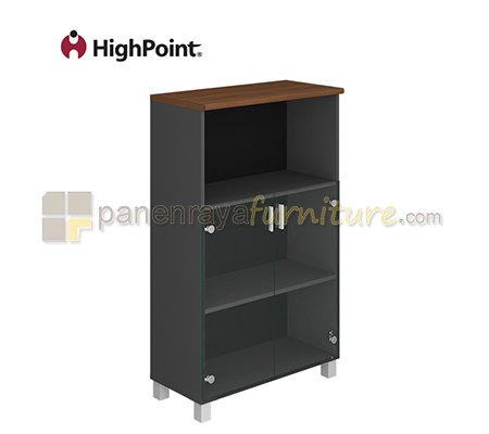 Panen Raya Furniture Lemari Arsip HighPoint Five BST 5563 European Walnut 80x39x132