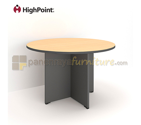 Panen Raya Furniture Meja Meeting Bundar HighPoint BCT 3D Beech D.120x75