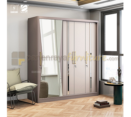 Panen Raya Lemari Pakaian Siantano LP Volare 4D SS 200x60x220