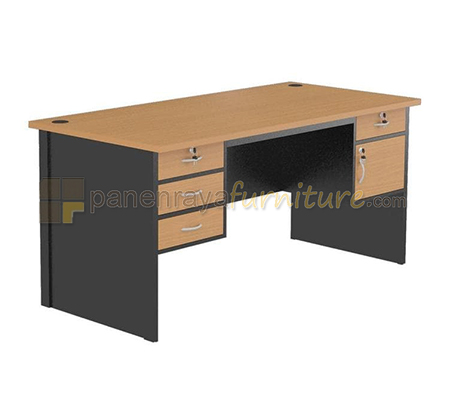 Panen Raya Furniture Meja Kantor Orbitrend NST 1080 Beech 160x75x75