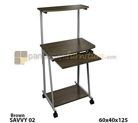 Panen Raya Furniture Meja Komputer Orbitrend Savvy 02 Brown 60x40x125