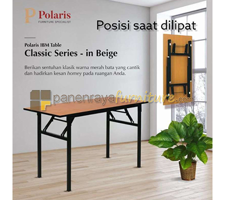 Panen Raya Furniture Meja Lipat Polaris IBM Folding Table FTC 1245 / FTC 1545 / FTC 1845 / FTC 1260 / FTC 1560 / FTC 1860