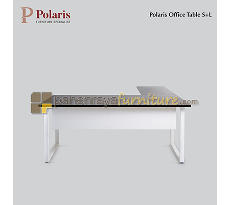 Panen Raya Furniture Meja Kantor Polaris S Plus L Type With Board Modesty