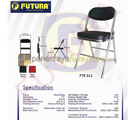 Panen Raya Kursi Lipat Futura FTR 511 Chrome