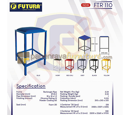 Panen Raya Kursi Cafe Futura FTR 110 Powder Coating