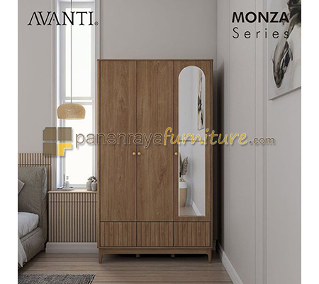 Panen Raya Lemari Pakaian Activ Monza LP 300 Wahana Teak 120x52x211