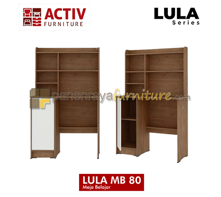 Panen Raya Meja Belajar Activ Lula MB 80 Wahana Teak-White 81x40x132