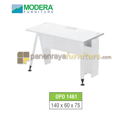 Panen Raya Furniture Meja Kantor 1 Staff Modera OPO 1461 White 140x60x75 Cm