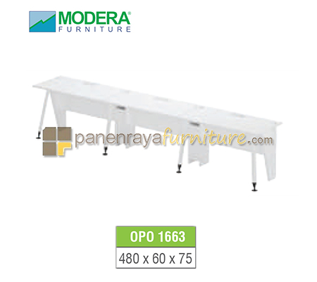 Panen Raya Workstation Staff 3 Seater Modera OPO 1663 White 480x60x75