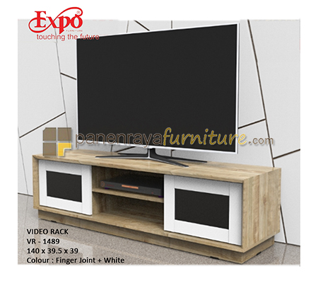 Panen Raya Furniture Rak TV Expo VR 1489 Finger Joint-White 140x40x39