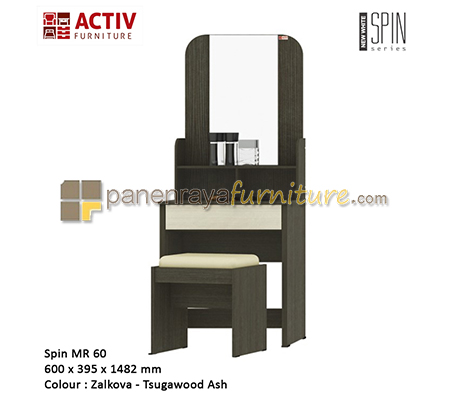 Panen Raya Meja Rias Activ Spin MR 60 Zalkova TAsh 60x40x148