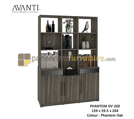 Panen Raya Furniture DEVIDER 3 PINTU ACTIV PHANTOM DV 200 PHANTOM OAK
