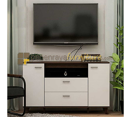 Panen Raya Furniture Credenza / Sideboard Prodesign ARSEN SB 121 Putih Coklat 120x39x72