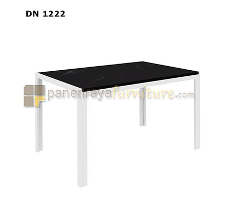 Panen Raya Meja Makan Expo DN 1222 Black Marble 124x80x75