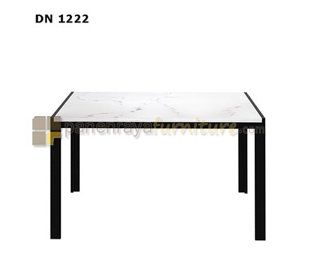 Panen Raya Furniture Meja Makan Expo DN 1222 White Marble 124x80x75