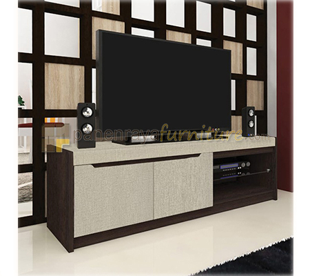 Panen Raya Furniture Meja TV Expo VR 1406 Sandal Wood-Tecido 140x39x45