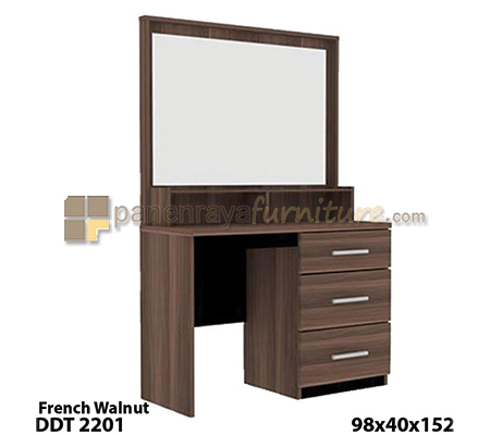 Panen Raya Meja Rias Expo DDT 2201 French Walnut 98X40x152