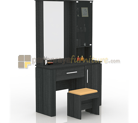 Panen Raya Furniture Meja Rias Plus Puff Expo DT 2207 Dark Tecido 110x40x179