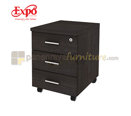 Panen Raya Furniture Laci Dorong Expo MD M03 Dark Oak 40x50x61