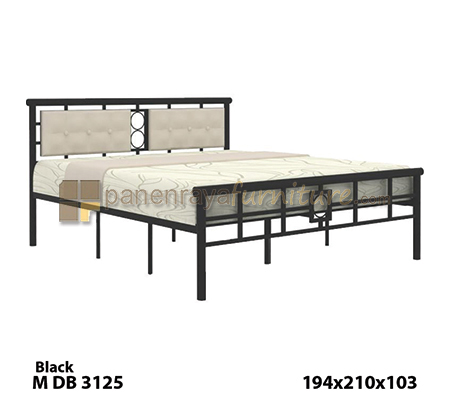 Panen Raya Furniture Ranjang Besi Expo MDB 3125 Black 180