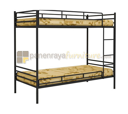 Panen Raya Ranjang Susun Besi Expo MBB 03 Black 90/90x200