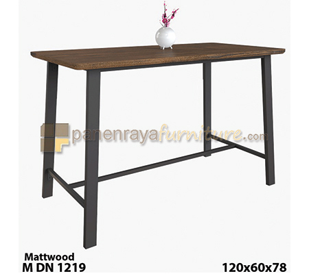 Panen Raya Furniture Meja Makan Expo M DN 1219 Matt Wood 120x60x78