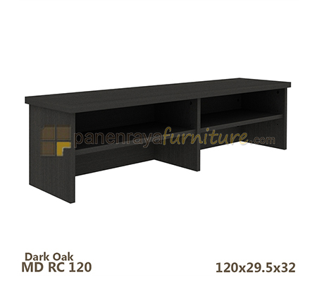 Panen Raya Furniture Recepsionist Counter Expo MD RC 120 Dark Oak 120x30x32