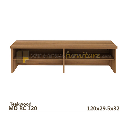 Panen Raya Furniture Recepsionist Counter Expo MD RC 120 Teak Wood 120x30x32