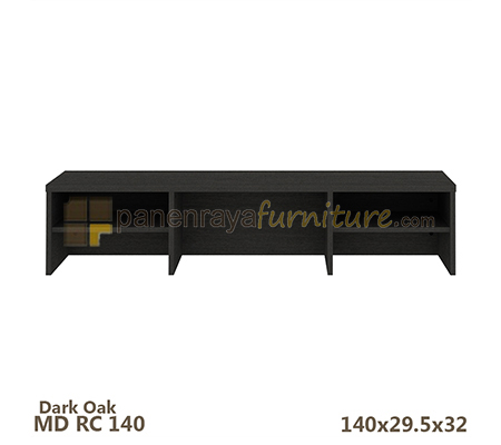 Panen Raya Furniture Recepsionist Counter Expo MD RC 140 Dark Oak 140x30x32