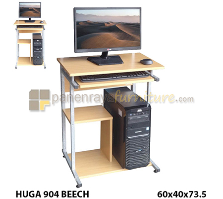 Panen Raya Furniture Meja Komputer Lunar HUGA 904 Beech 60x40x73