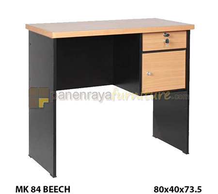 Panen Raya Furniture Meja Kantor Lunar MK 84 Beech 80x40x75