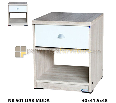 Panen Raya Furniture Nakas Lunar NK 501 Oak Muda 40x41x48