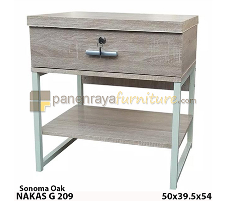 Panen Raya Furniture NAKAS GRACE 209 SONOMA OAK 50x40x54