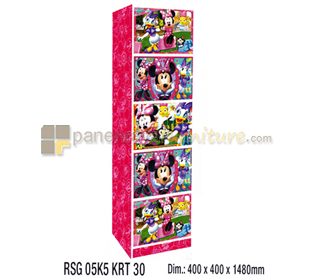 Panen Raya LOCKER 5 PINTU MINNIE MOUSE MATKENS RSG 05 KRT30 (PINK) 40x40