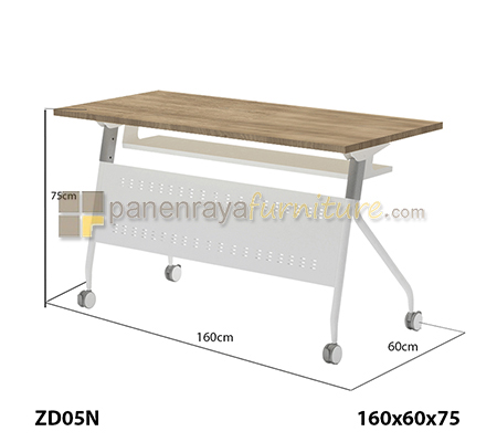 Panen Raya Furniture Meja Lipat HighPoint Siena ZD05N Cappuccino 160x60x75