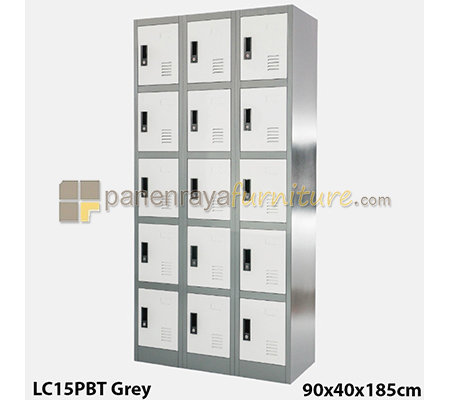Panen Raya Locker Besi IMPORTA LC 15P BT Grey 90x40x185