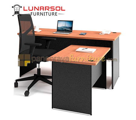 Panen Raya Set Meja Kantor Tanpa Laci Lunar LMK 1260 dan LMK 100
