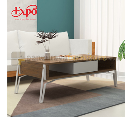 Panen Raya Coffee Table Expo CT 1204 Mattwood-White 124x60x40