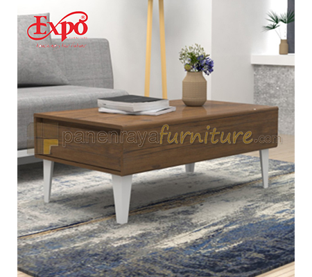 Panen Raya Coffee Table Expo CT 1015 Mattwood-White 100x60x40