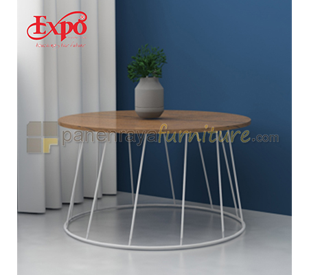 Panen Raya Coffee Table Expo M CT 8047 Mattwood-White D.80x45