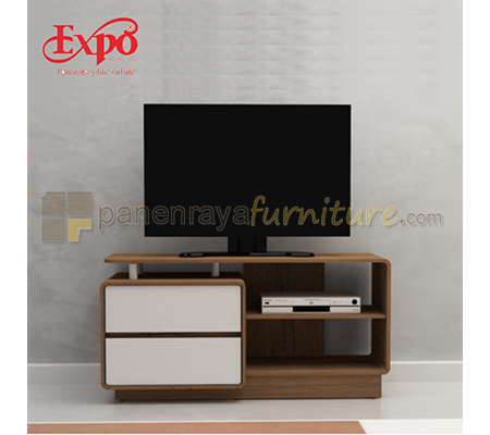 Panen Raya Meja TV Expo VR 7280 Mattwood-White 120x47x60