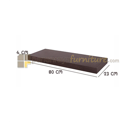 Panen Raya RAK PARTISI RAK 80 (FRENCH WALNUT) 80x24