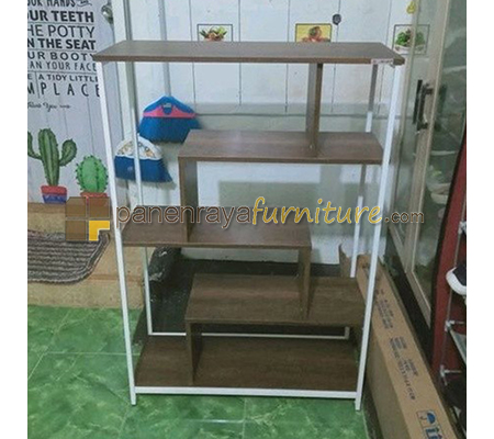 Panen Raya Display Cabinet Expo M DC 8048 Mattwood-White 80x30x120