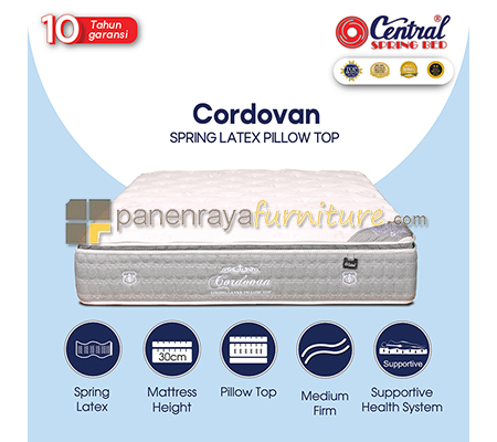 Panen Raya Matras Central Cordovan Spring Latex Pillow Top