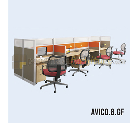 Panen Raya Workstation 8 Seater Indachi Avico.8.GF