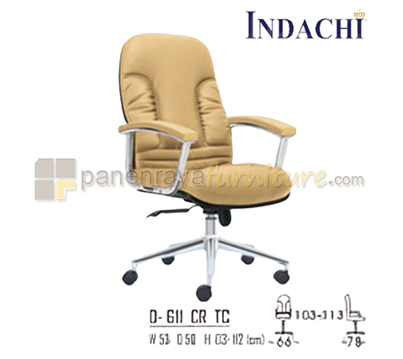 Panen Raya Furniture Kursi Kantor Indachi D 611 CR TC