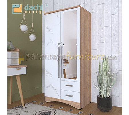 Panen Raya Lemari pakaian 2 Pintu Dachi Rumi LP 2 P Brown 80x53x180